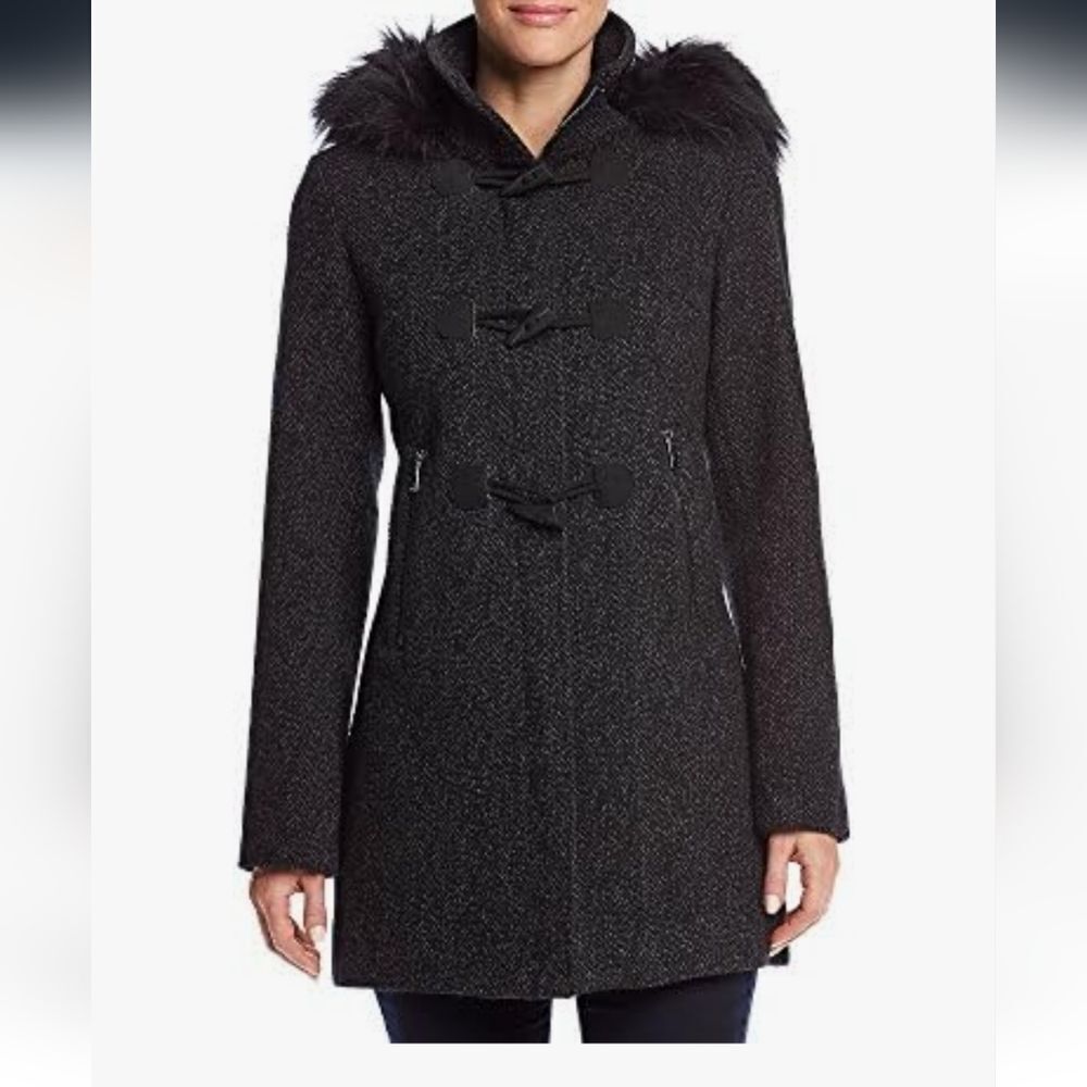 Nautica Wool Blend Coat Quiet Luxury Dark Academia Sophisticated Chic Size XS - Picture 2 of 10